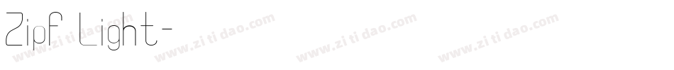 Zipf Light字体转换